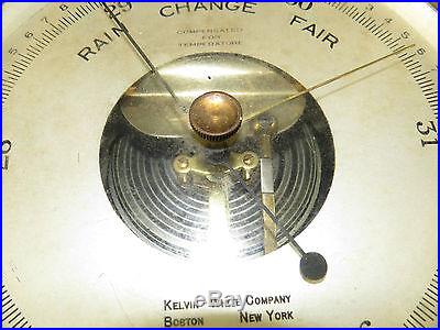 Taylor Kelvin-White Co. Boston-New York Brass Barometer, 8 Nautical Marine Boat