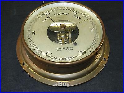 Taylor Kelvin-White Co. Boston-New York Brass Barometer, 8 Nautical Marine Boat