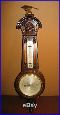 Taylor Weather Station Stormoguide Waterbury Barometer Thermometer Banjo Eagle
