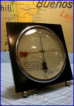 The AIR CONDITION INDICATOR vintage BAKELITE Barometer Hydrometer by F BULLOCK