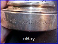 Tiffany Sterling silver desk Barometer Dollar Savings Bank NYC advertising