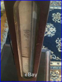 Timby's Antique Barometer 39 Long 1857, Works Well! Henry F. Fish