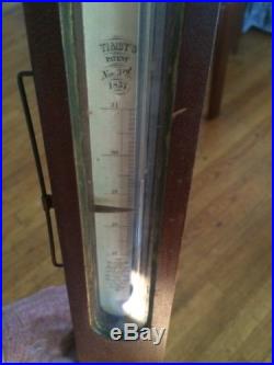 Timby's Antique Barometer 39 Long 1857, Works Well! Henry F. Fish