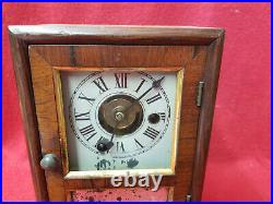 Transitional Pre/Post 1866 Seth Thomas Alarm Cottage Clock-Plymouth, Conn