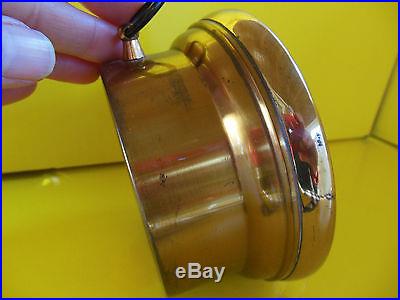 Tycos Weather Barometer Vintage 5 1/4 diameter brass