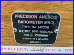 Used Negretti Zambra Mk2 Type M2236 900-1050mb Precision Aneroid Barometer
