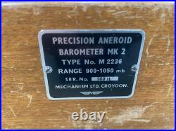 Used Negretti Zambra Mk2 Type M2236 900-1050mb Precision Aneroid Barometer Used Negretti Zambra Mk2 Type M2236 900-1050mb Precision Aneroid Barometer