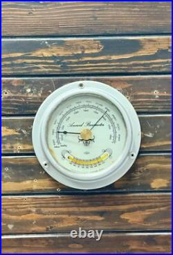 Utsuki Keiki Shiny Original Ship Metal Aneroid Wall Mount Barometer Japan