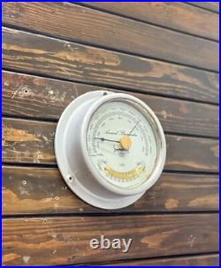 Utsuki Keiki Shiny Original Ship Metal Aneroid Wall Mount Barometer Japan