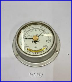Utsuki Keiki Shiny Original Ship Metal Aneroid Wall Mount Barometer Japan