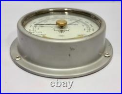 Utsuki Keiki Shiny Original Ship Metal Aneroid Wall Mount Barometer Japan