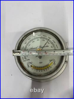 Utsuki Keiki Shiny Original Ship Metal Aneroid Wall Mount Barometer Japan
