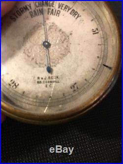 VERY RARE Antique R&J Beck Barometer circa 1890 L@@K