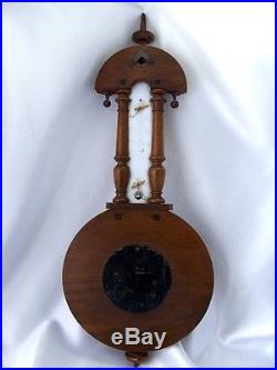 Victorian Tear Drop Aneroid Barometer & Thermometer F C