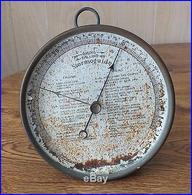 VINTAGE 1920s TYCOS TAYLOR INSTRUMENT CO BRASS STORMOGUIDE BAROMETER STORMOGUIDE