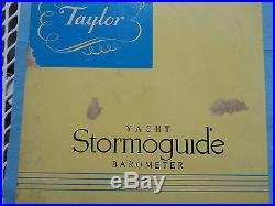 VINTAGE 1956 Taylor Ship's Wheel BAROMETER STORMOGUIDE Unused In Original Box