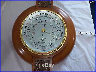 VINTAGE 1960'S SHORTLAND 26 BAROMETER WITH BRASS EAGLE FINIAL & DECOR