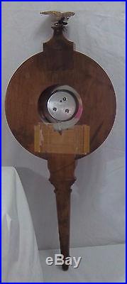 VINTAGE 1960'S SHORTLAND 26 BAROMETER WITH BRASS EAGLE FINIAL & DECOR