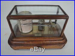 VINTAGE ENGLISH MADE BAROGRAPH IN MINT CONDITION JAMES J. HICKS LONDON