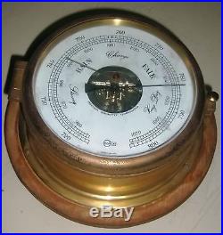 Vintage Marine Brass Aneroid Barometer B11