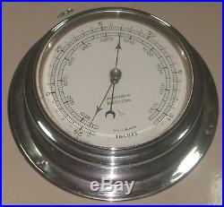 Vintage Marine Observer Barometer Of Brass