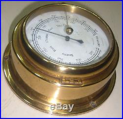 Vintage Marine Observer Barometer Of Brass 100% Original
