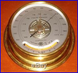 Vintage Marine Osaka Aneroid Barometer No 6449 Year 1991