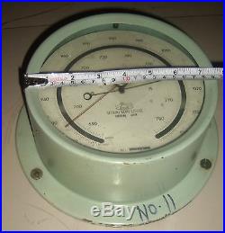 Vintage Marine Ship Aneroid Barometer Of Utsuki Keiki Co Ltd Japan 100% Original