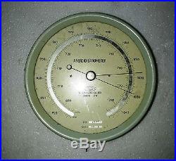 Vintage Marine Utsuki Keiki Aneroid Barometer Made In Japan