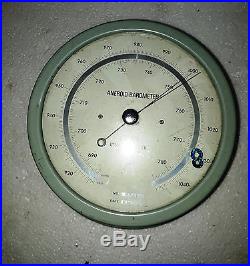 Vintage Marine Utsuki Keiki Aneroid Barometer Made In Japan Working Condition