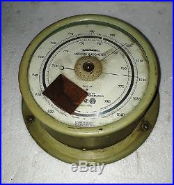 Vintage Marine Yanagi Barometer Made In Japan Working Condition