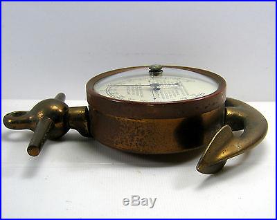 VINTAGE NAUTICAL SHIP'S ANCHOR BAROMETER HURRICANES, STORMS, CHANGE, FAIR