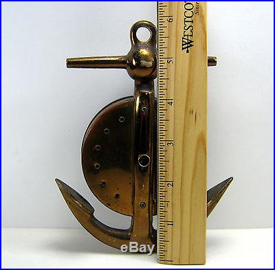 VINTAGE NAUTICAL SHIP'S ANCHOR BAROMETER HURRICANES, STORMS, CHANGE, FAIR