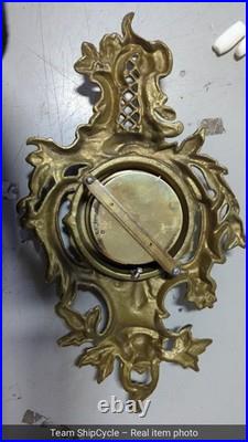 VINTAGE PHBN Perthuis Hulot Bourgeois Naudet BRASS BAROMETER FRANCE G2U