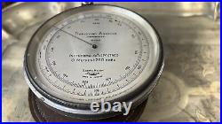 VINTAGE SHORT & MASON LONDON NO. 5662 SURVEYING ANEROID BAROMETER ANTIQUE 19c