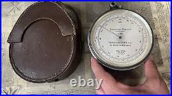 VINTAGE SHORT & MASON LONDON NO. 5662 SURVEYING ANEROID BAROMETER ANTIQUE 19c