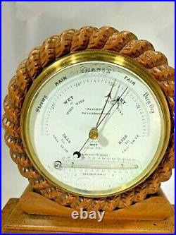 Very Rare 1780's Aneroid Barometer/Thermometer W. Paviour Peterborough England