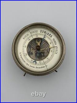 Very Rare Ukraine Antique Table Barometer B. Kopernickiy & Son For Restoration