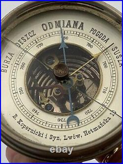 Very Rare Ukraine Antique Table Barometer B. Kopernickiy & Son For Restoration