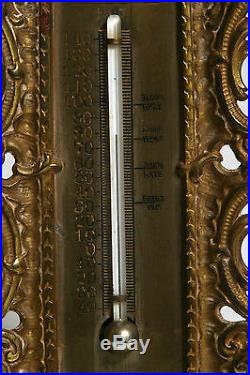 Victorian Bradley & Hubbard Thermometer gilded cast iron circa 1850's