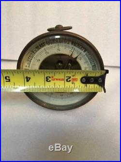 Victorian Brass Aneroid Barometer by Dubois & Casse, France D(anchor)C # L