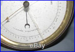 Victorian Brass Cased Aneroid Barometer by Dubois & Casse, France D(anchor)C