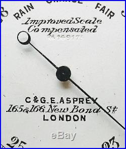Victorian / Edwardian Silver Asprey Barker Pocket Barometer Altimeter 1902