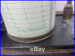 Vint Short and Mason Theromography Machine Tycos Chart No 46 Taylor Cylinder