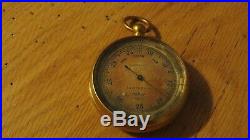 Vintage 1890's Short & Mason Brass Compensated Barometer Tycos London