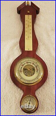 Vintage 20 German Aneroid Wall Barometer Weather Station, Made in Germany