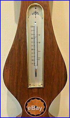 Vintage 36 German Weather Station Wall Barometer Thermometer Made in Germany