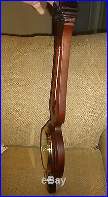 Vintage AIRGUIDE WALNUT BANJO STYLE HANGING BAROMETER/ WEATHER STATION