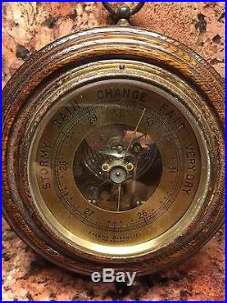 Vintage Aneroid Barometer (English)