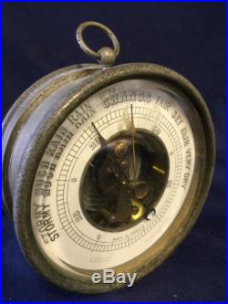 Vintage Aneroid Barometer -MADE IN FRANCE-Antique Rare